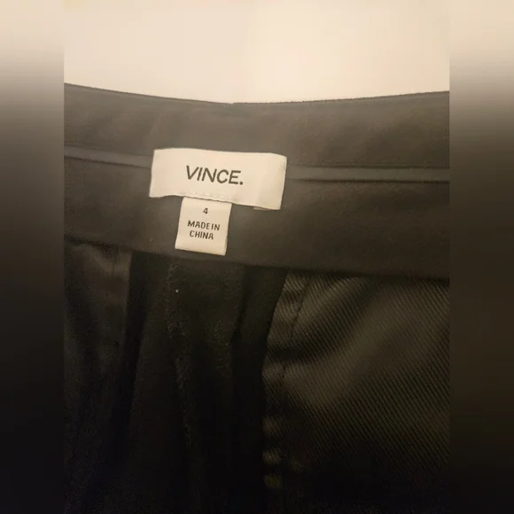 Vince - Women's Classic Black Dress Pants Size 4 - - Picture 7 of 8